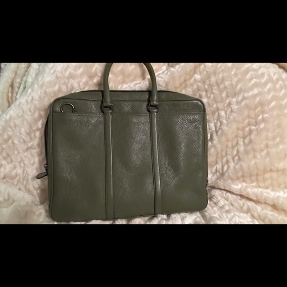Men’s Pebbled Leather Metropolitan Slim Briefcase - Picture 7 of 7